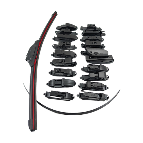 S607 FLAT WIPER BLADE WITH MULTI-ADAPTERS